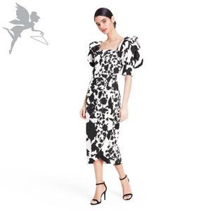 Christopher John Rogers puff sleeve dress NWT